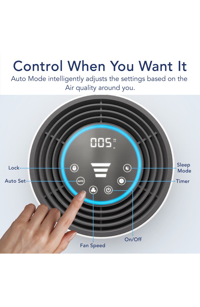 MIKO Essence Humidifier - 3L Top-Fill with Cool & Warm Mist and LED Night Light, Alternate, color,