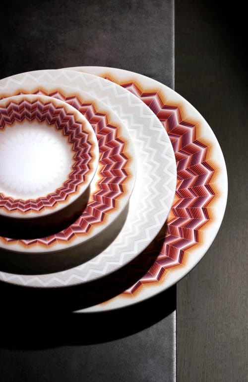 Missoni Home Tableware Bread And Butter Plates Zig Zag Set Of 6 Jarris 156 Diam. 6"