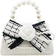 Puttisu Coco Ribbon Bow Pearl Handbag