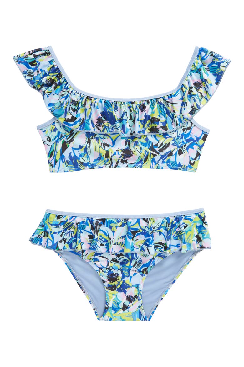 Kids' Amelia Ruffle Two-Piece Swimsuit, Main, color, BLUE