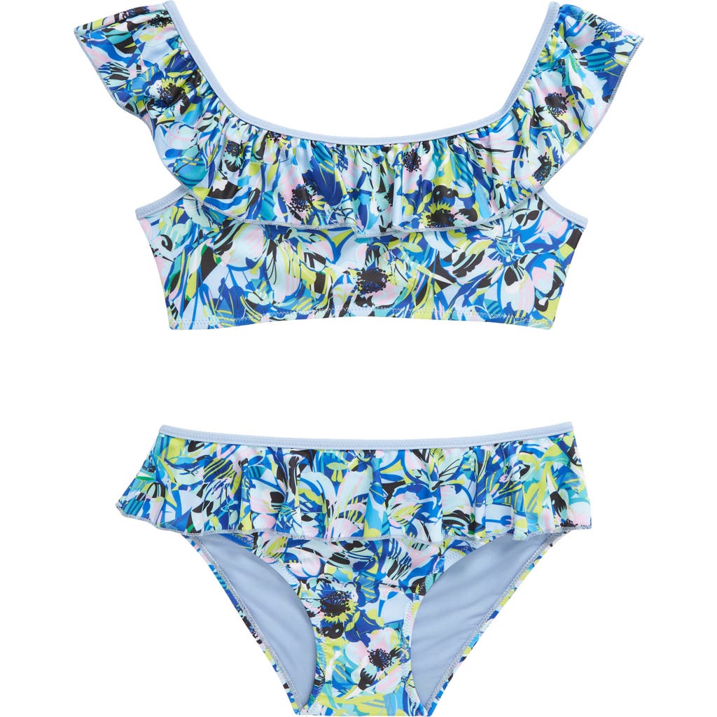 Boardies Kids' Amelia Ruffle Two-Piece Swimsuit in Blue  product