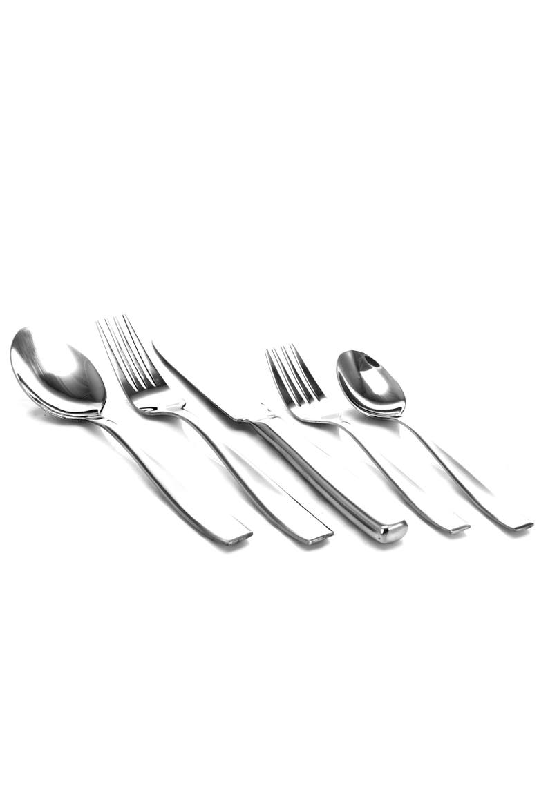 Castleford 20 Peice  Flatware Set, Alternate, color, Metallic Silver