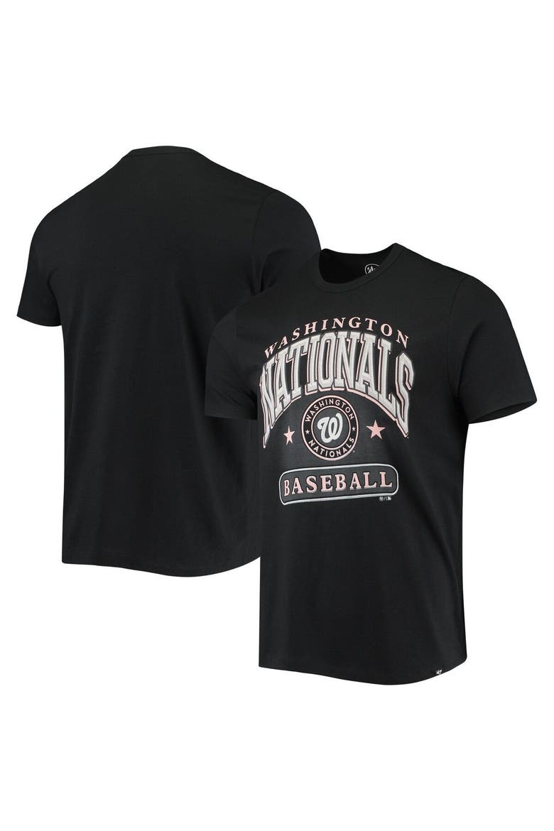 Men's '47 Black Washington Nationals City Connect Elements Franklin T-Shirt, Main, color, Black