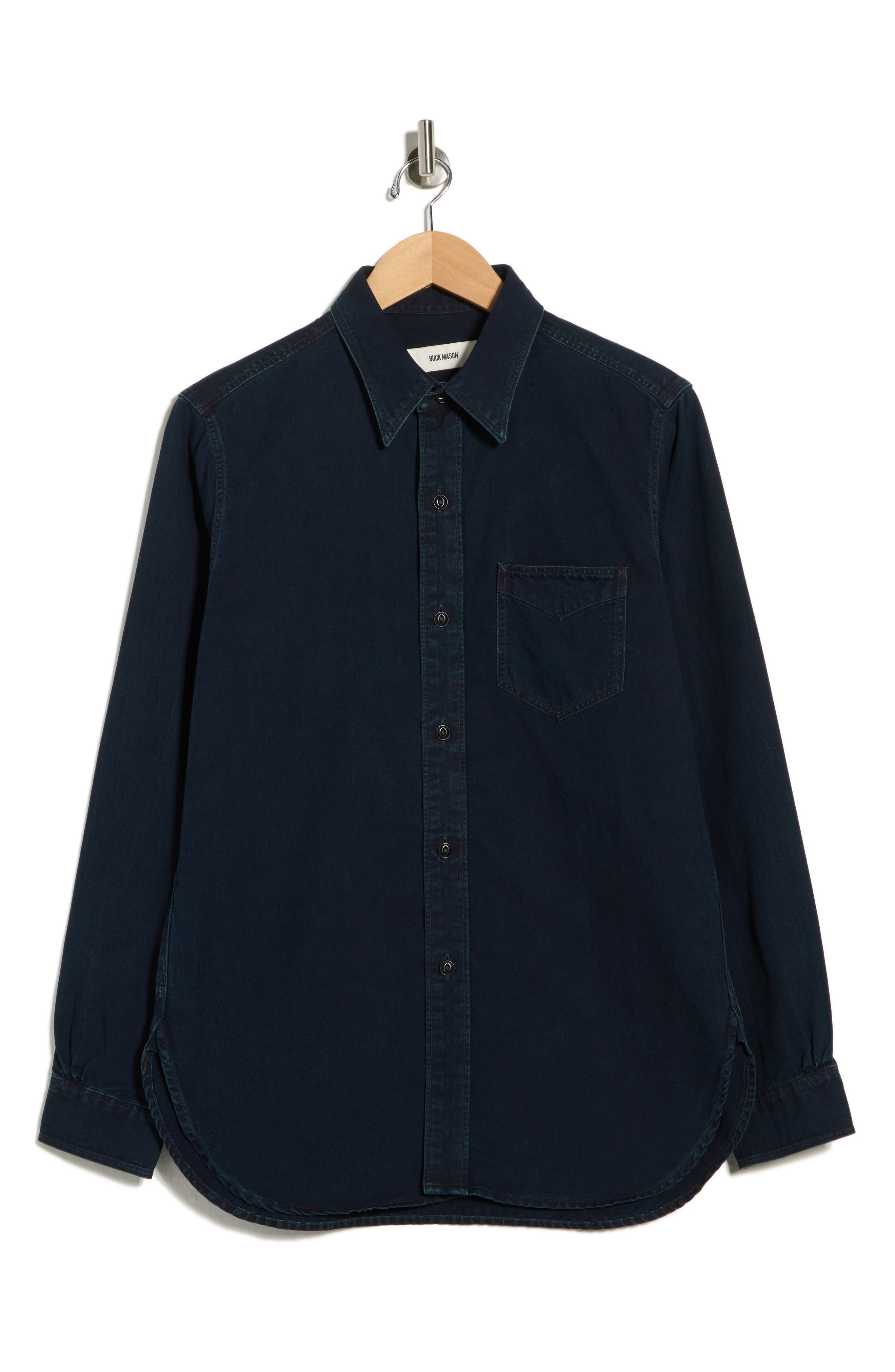 BUCK MASON Sateen Button-Up Shirt