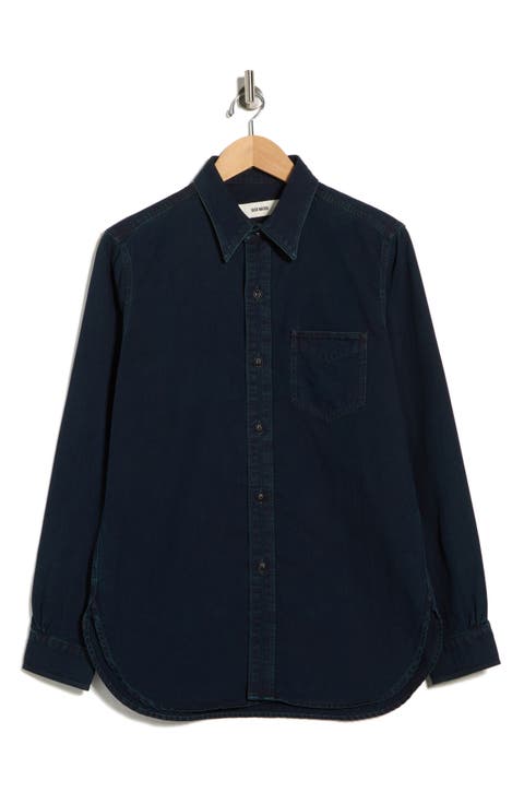 Sateen Button-Up Shirt