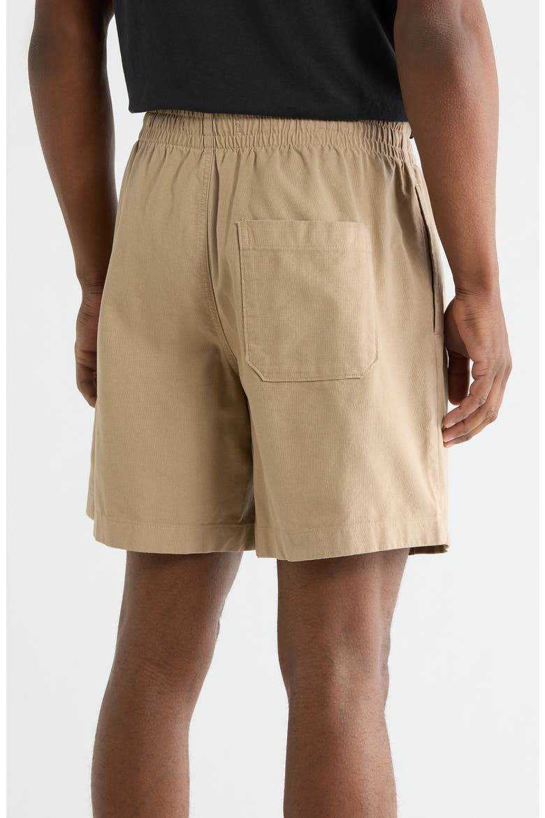 Drawstring Cotton Shorts, Alternate, color, WEATHERED TEAK