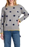 APNY Contrast Dot Sweater