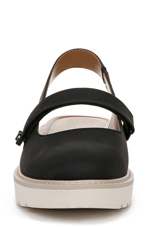 Naturalizer Women's Edison Mary Jane Platform Slingbacks In Black Faux Leather