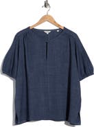 MAX STUDIO Bubble Short Sleeve Top