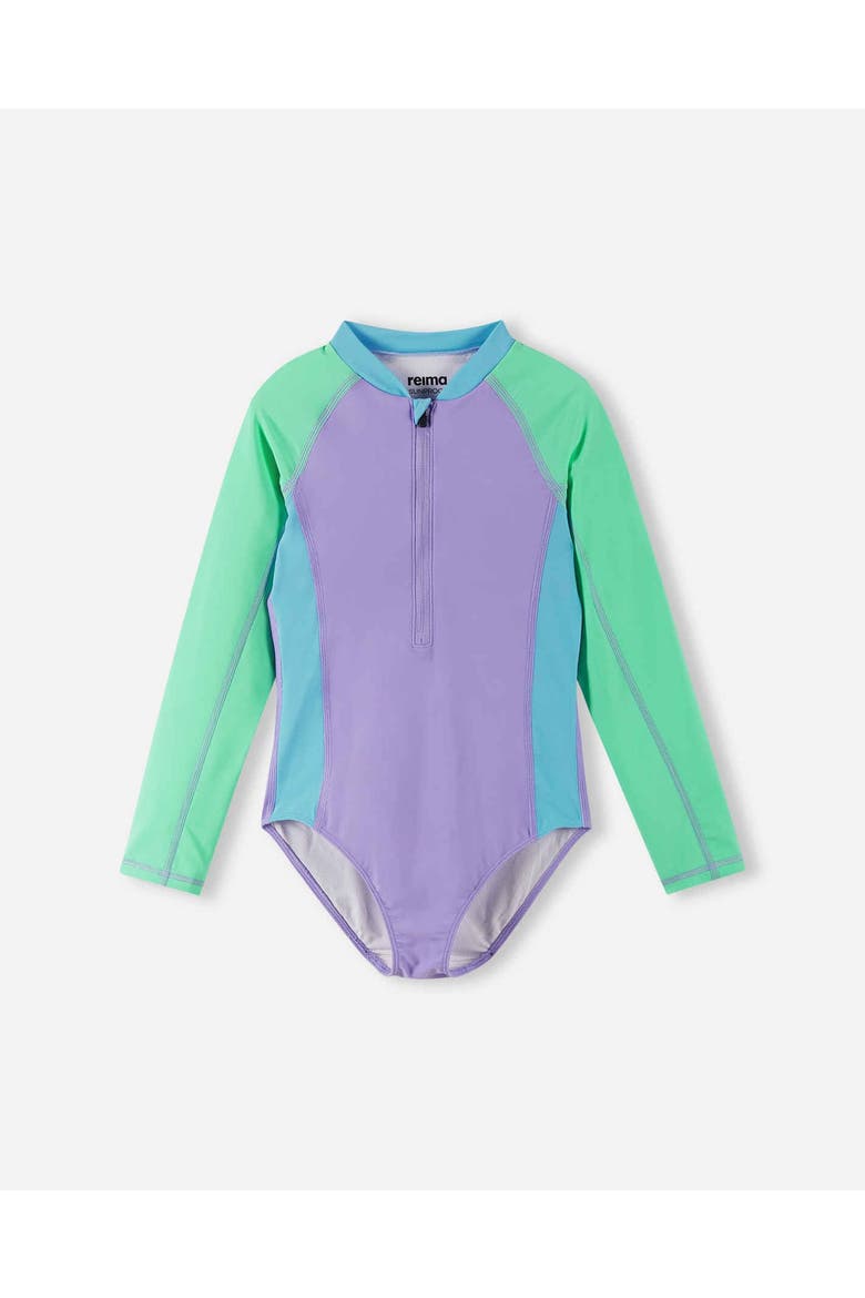 Aallot Solid SunProof swimsuit, Main, color, Blooming Lilac
