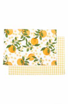 Set of 4 Reversible Cotton Placemats