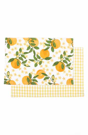 Set of 4 Reversible Cotton Placemats