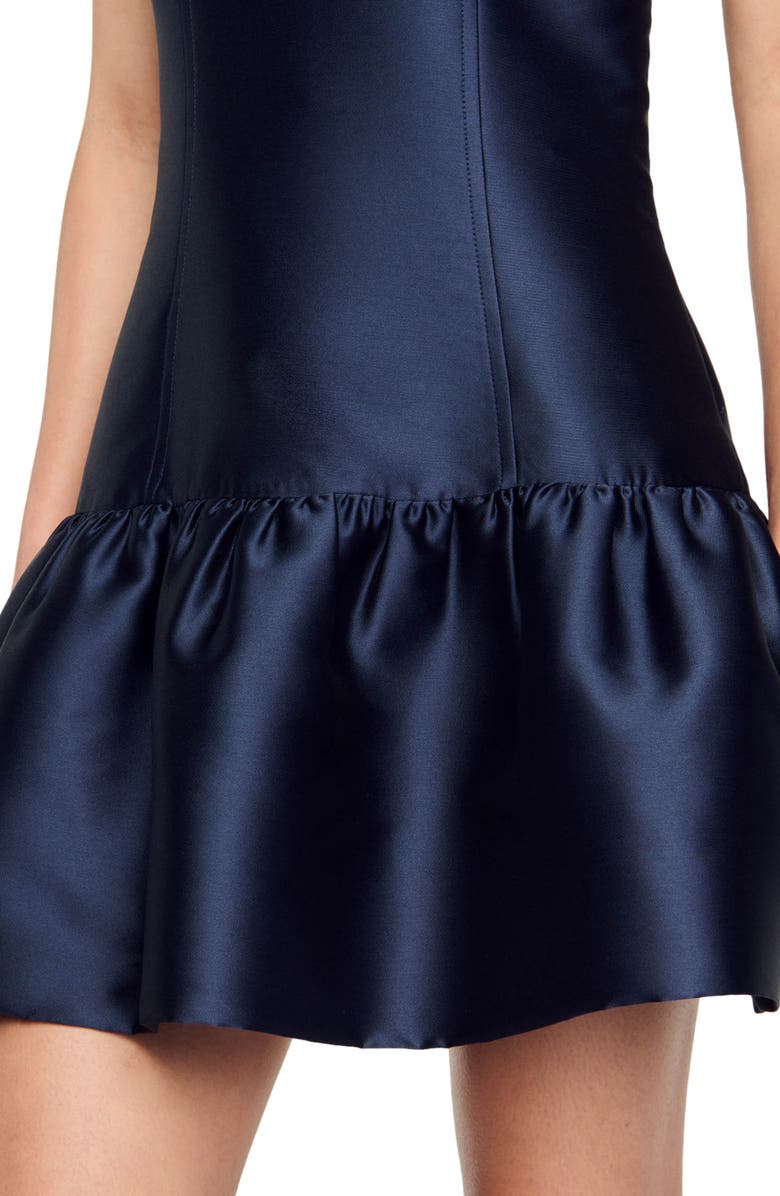 SANDRO Short satin dress, Alternate, color, 