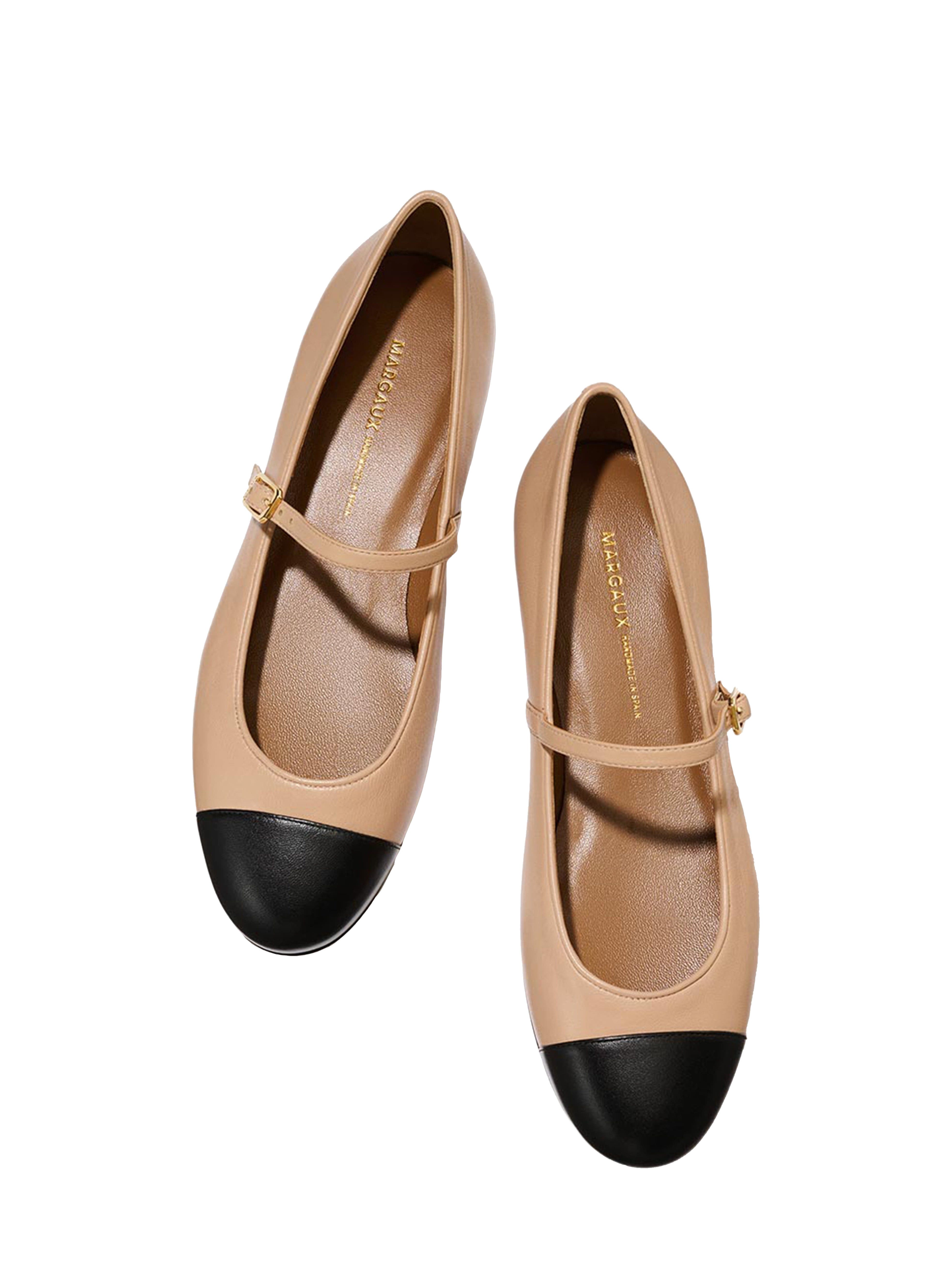 MARGAUX The Cap-Toe Demi Jane, Alternate, color, Dune And Black
