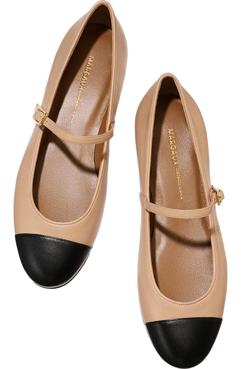 MARGAUX The Cap-Toe Demi Jane, Alternate, color, Dune And Black