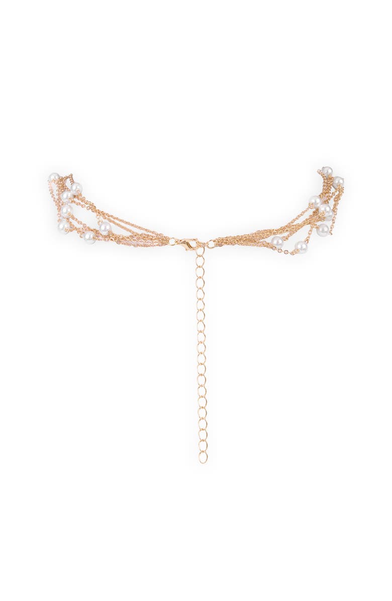 SAACHI Layered Faux Pearl Chain Necklace, Alternate, color, 