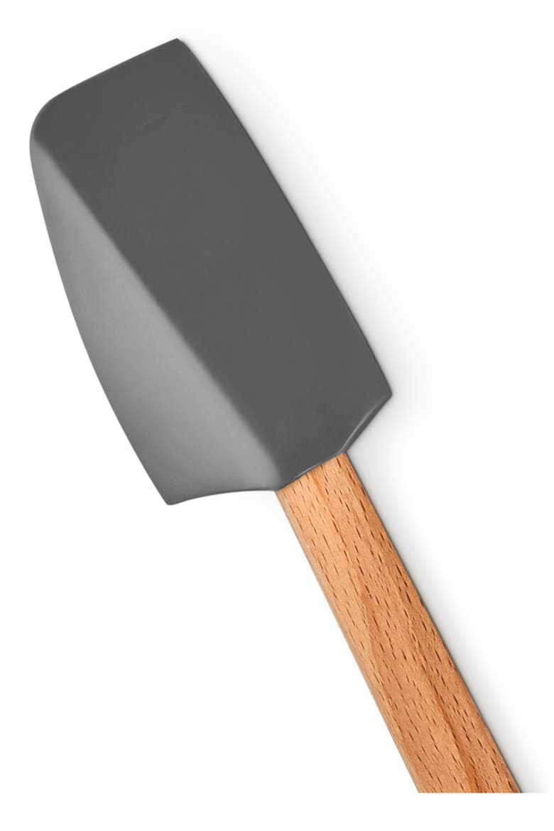 Signature Small Silicone & Wood Spatula, Alternate, color, OYSTER