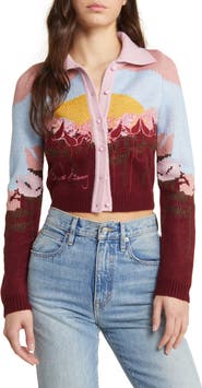 House of Sunny Garden of Eden Tripper Intarsia Cardigan