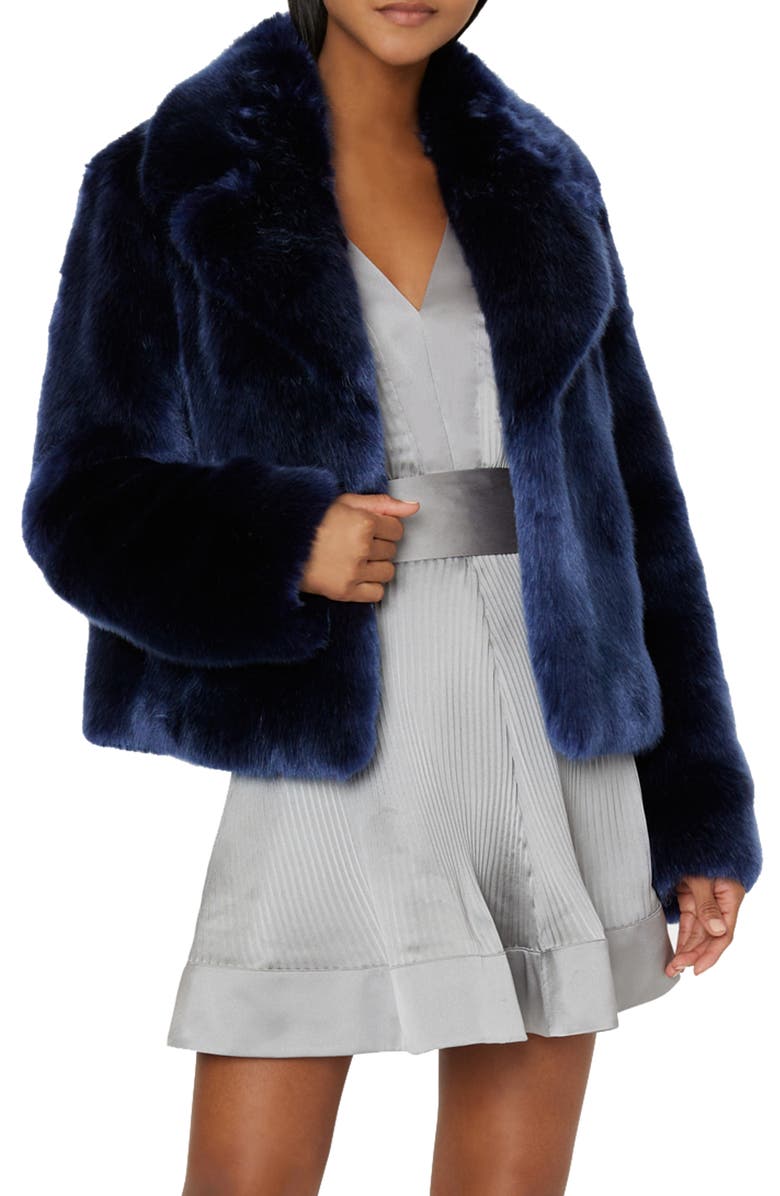 Milly Faye Faux Fur Jacket, Main, color,