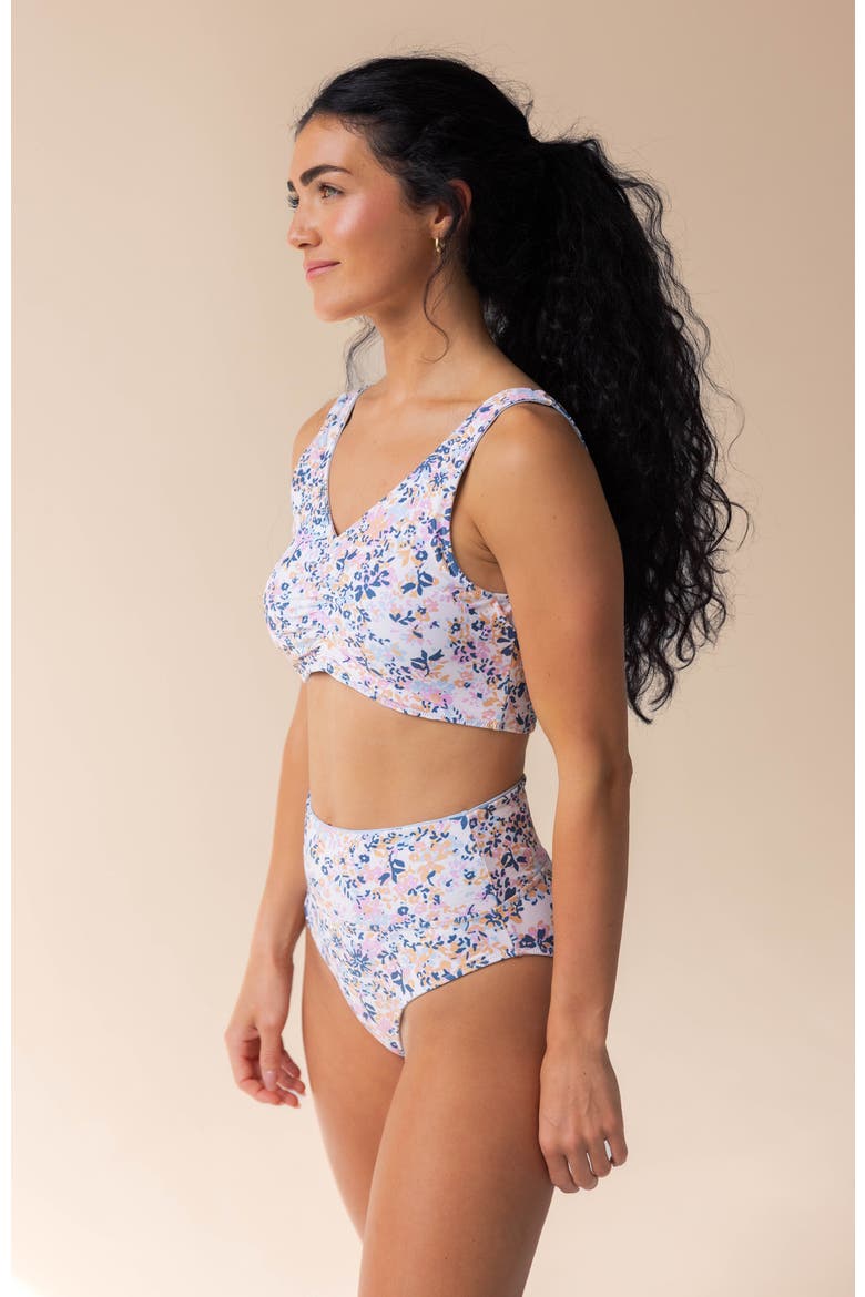 Reversible High Rise Swim Bottom, Alternate, color, Caspian