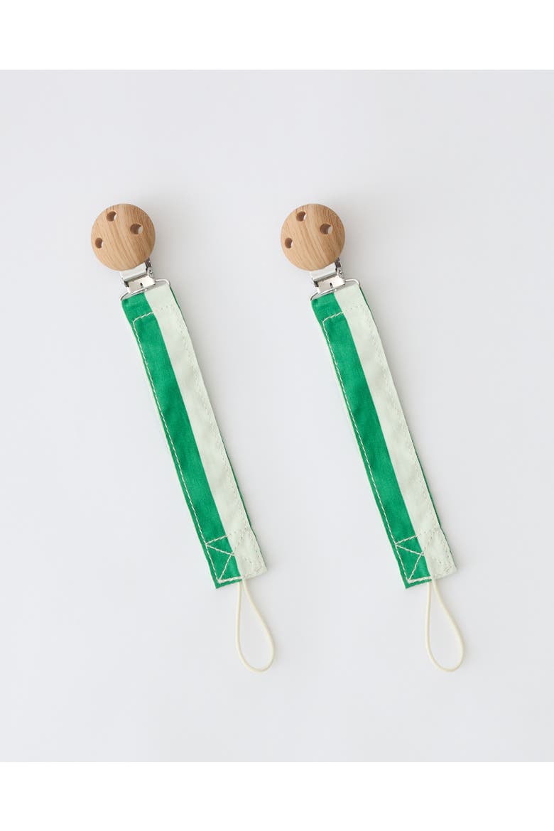 Pacifier Clip, Main, color, Green Stripe