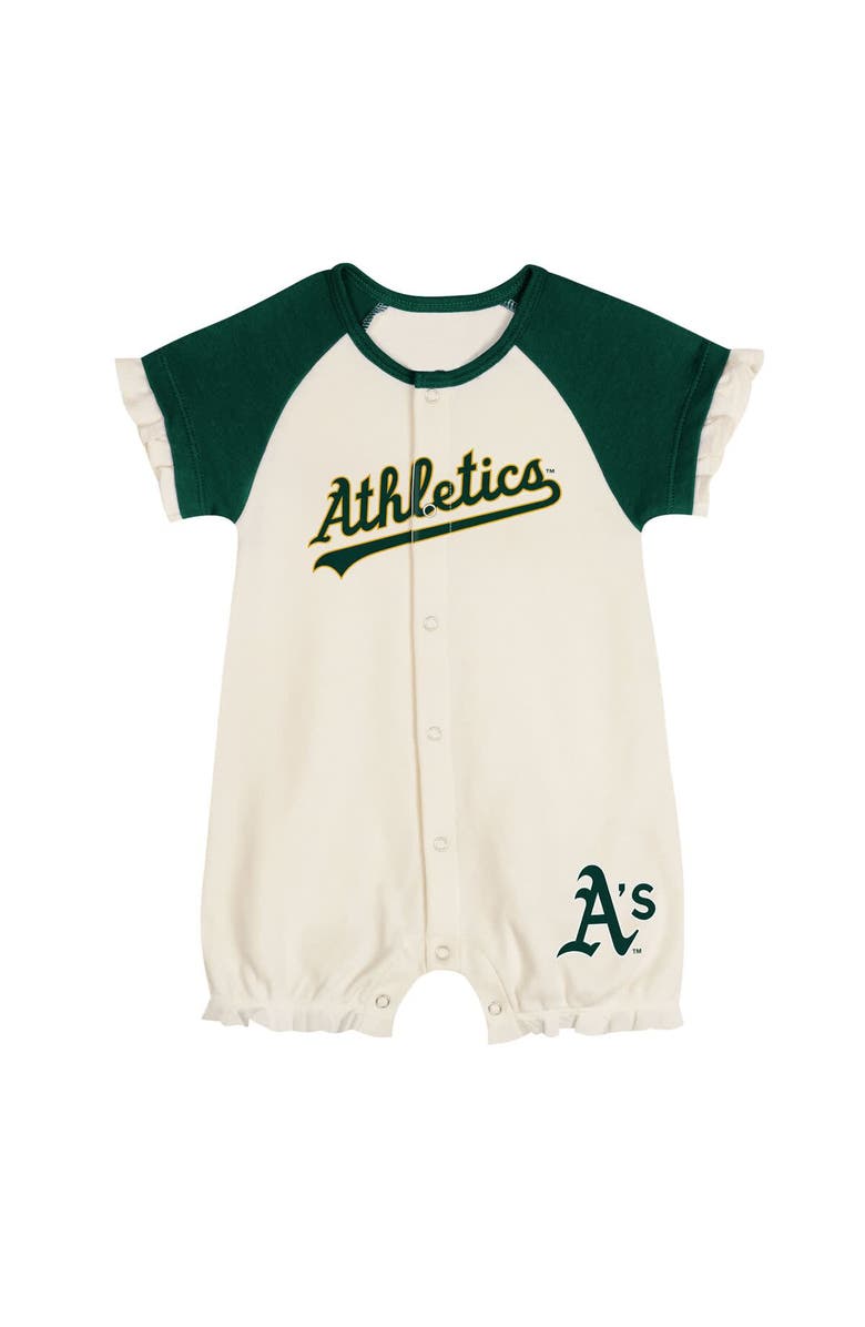 Outerstuff Infant White Athletics Slide Run Raglan Coveralls, Alternate, color, White