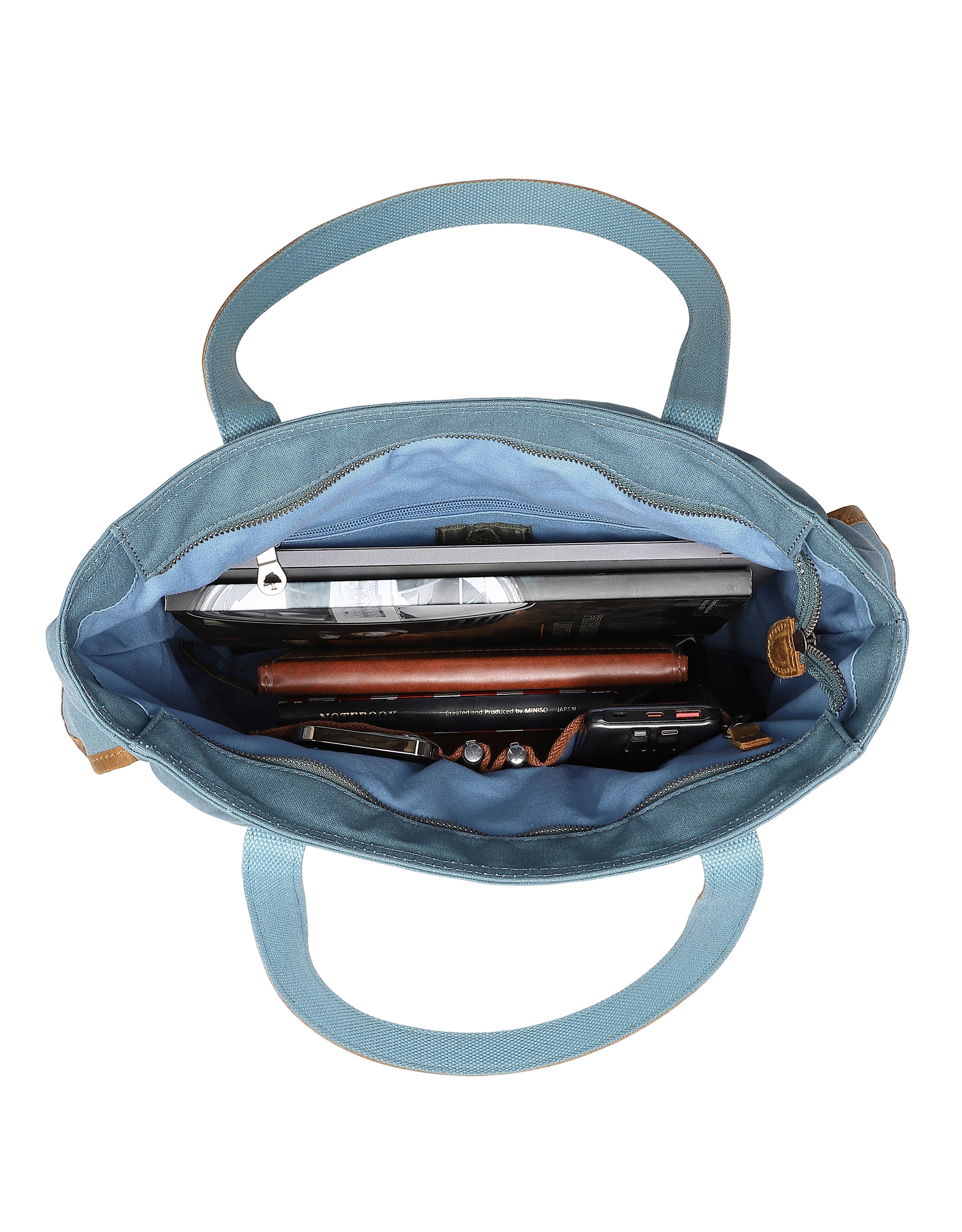 Valley and Sky Spacious Adventure Tote, Alternate, color, Teal