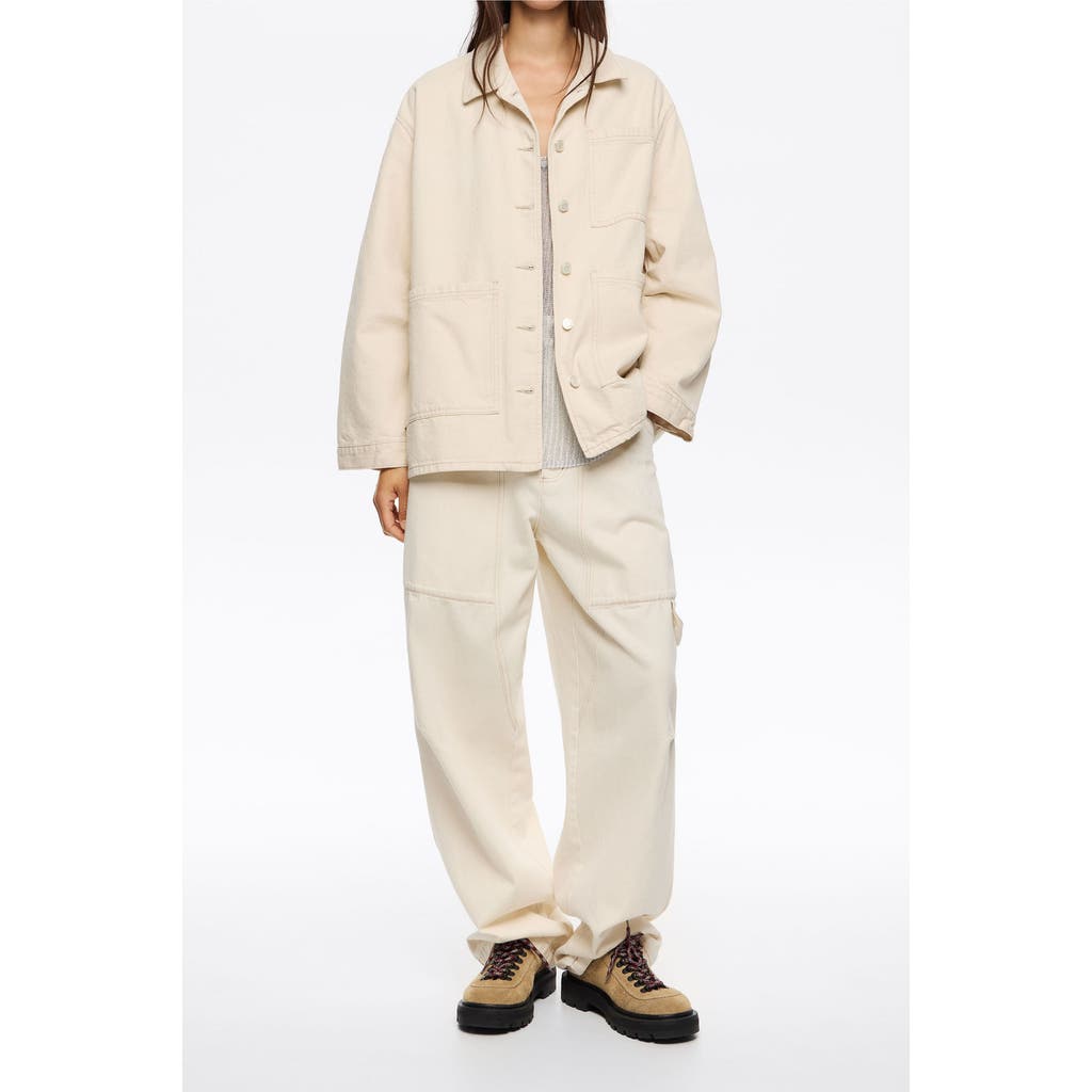 Bimba Y Lola Patch-pocket Buttoned Jacket In Neutral