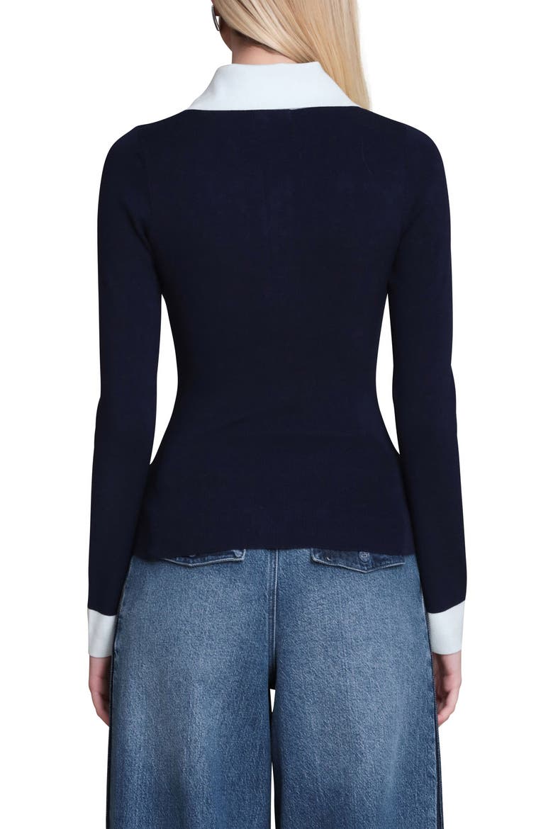 Long Sleeve Polo, Alternate, color, NAVY COLORBLOCK