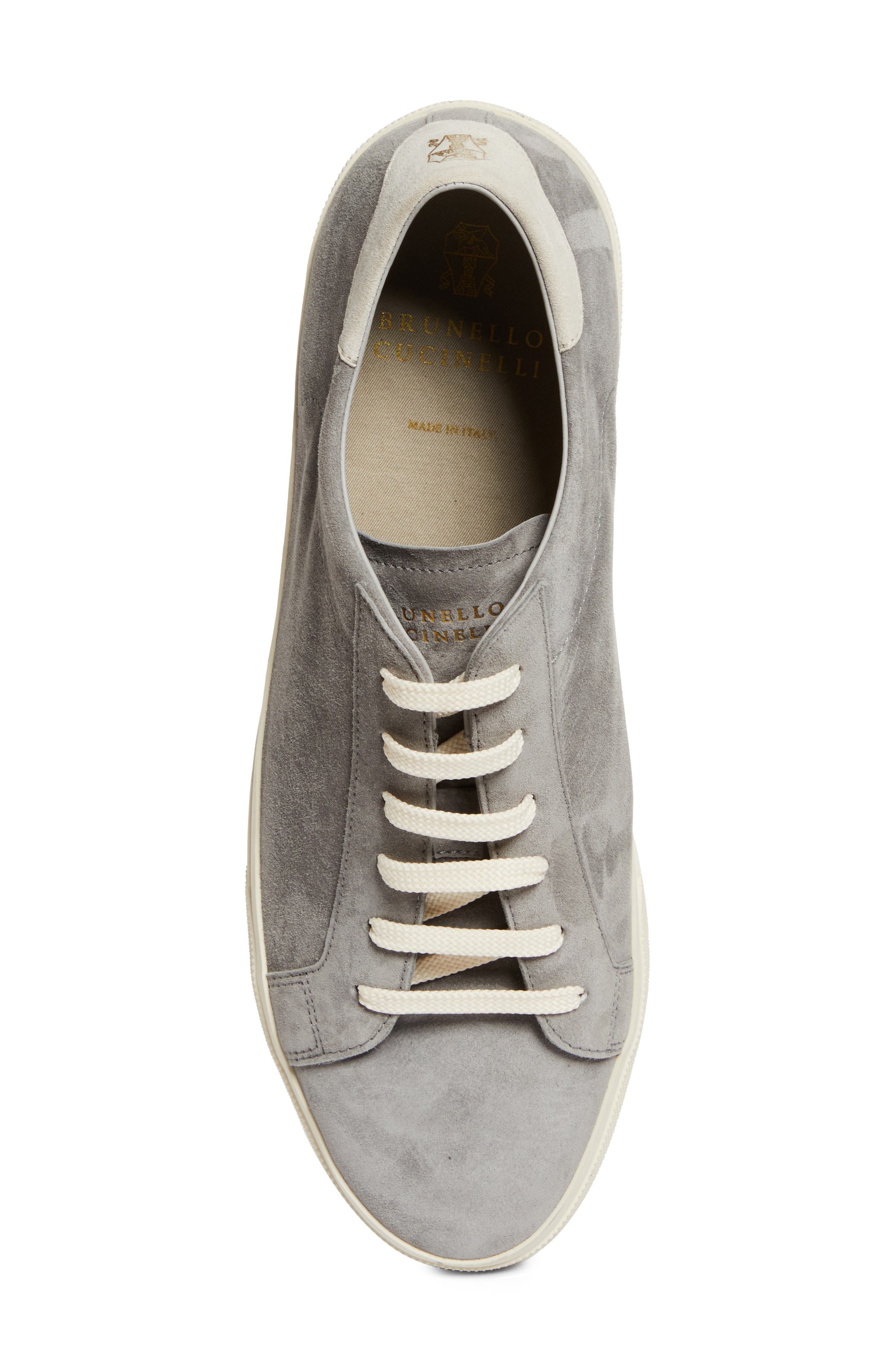 Brunello Cucinelli Vulky Low Top Sneaker, Alternate, color, Cbx77 Grey