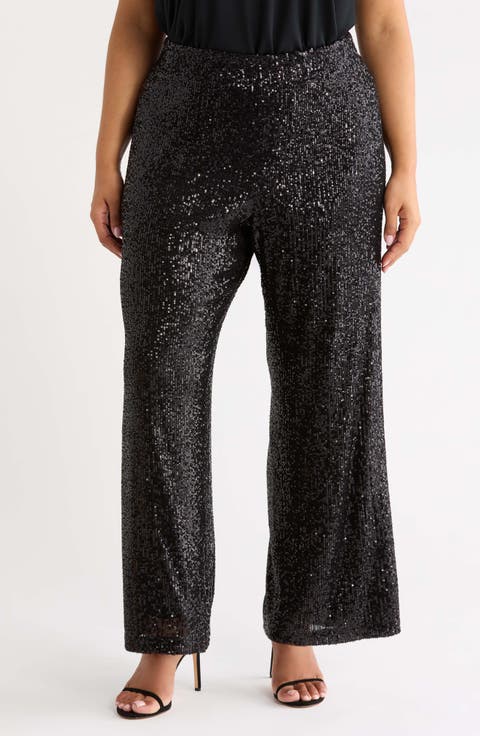 Sequin Wide Leg Pants