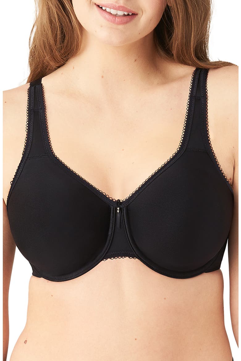 Basic Beauty Seamless Underwire Bra, Main, color, BLACK
