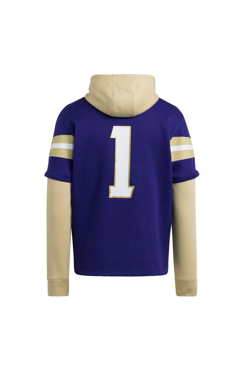 adidas Men's adidas  Purple Washington Huskies Jersey Pullover Hoodie, Alternate, color, Purple