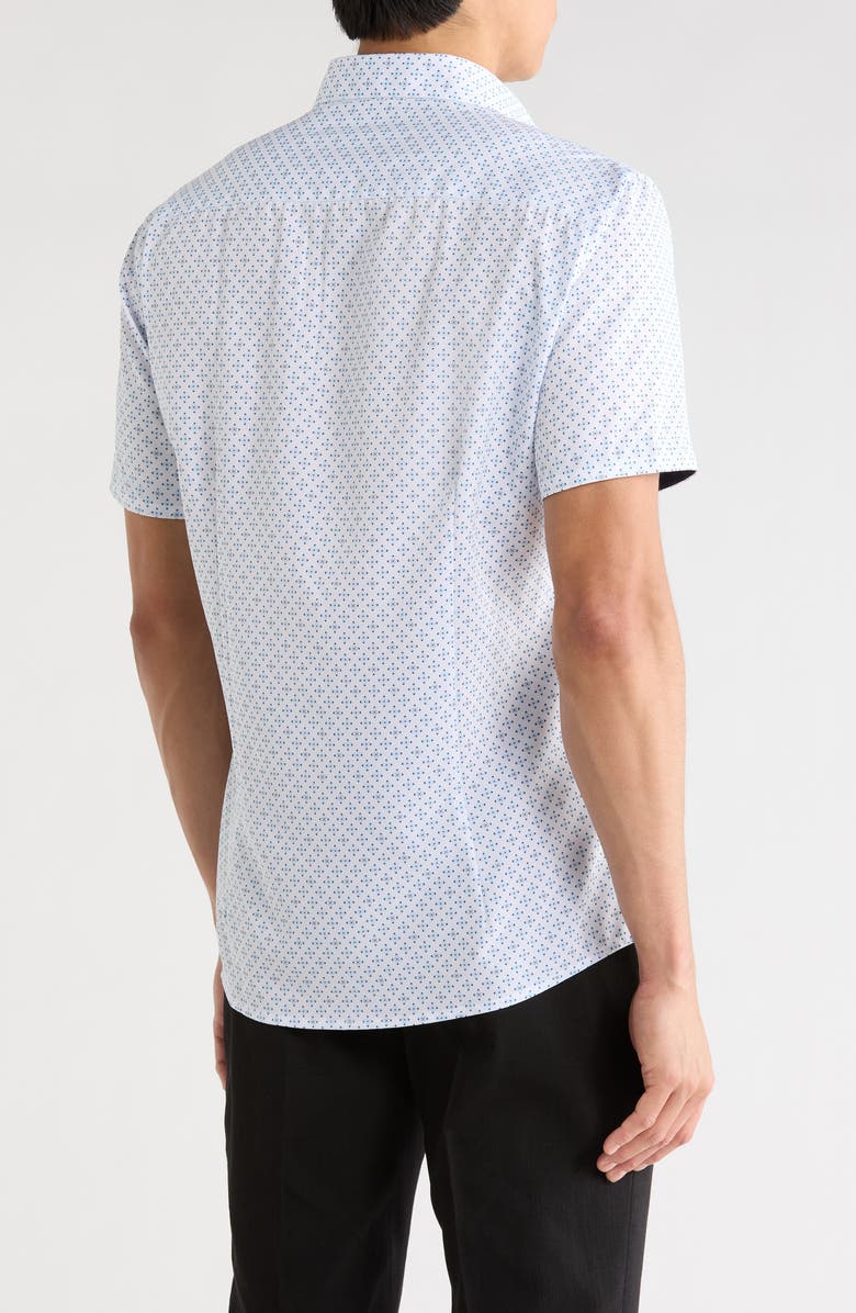 SOUL OF LONDON Short Sleeve Sport Shirt, Alternate, color, White