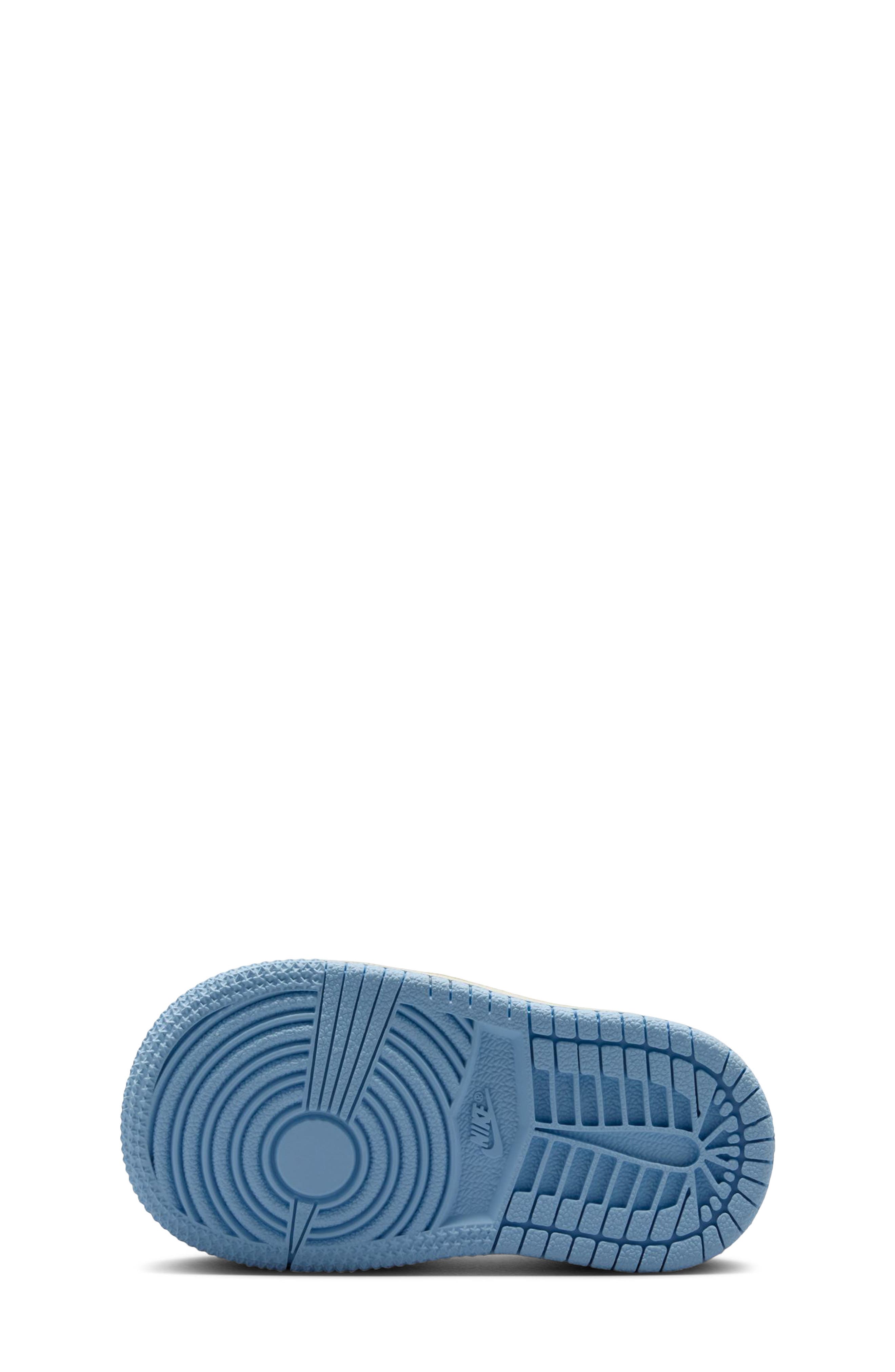 Jordan Kids' Air Jordan 1 Retro High OG Basketball Sneaker, Alternate, color, Pale Ivory/ Blue/ Coconut Milk