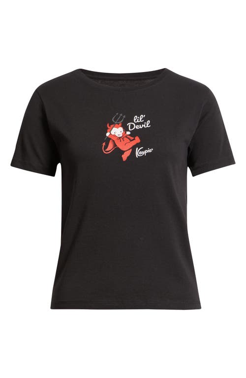 Golden Hour Kewpie® L'il Devil Cotton Graphic T-shirt In Black