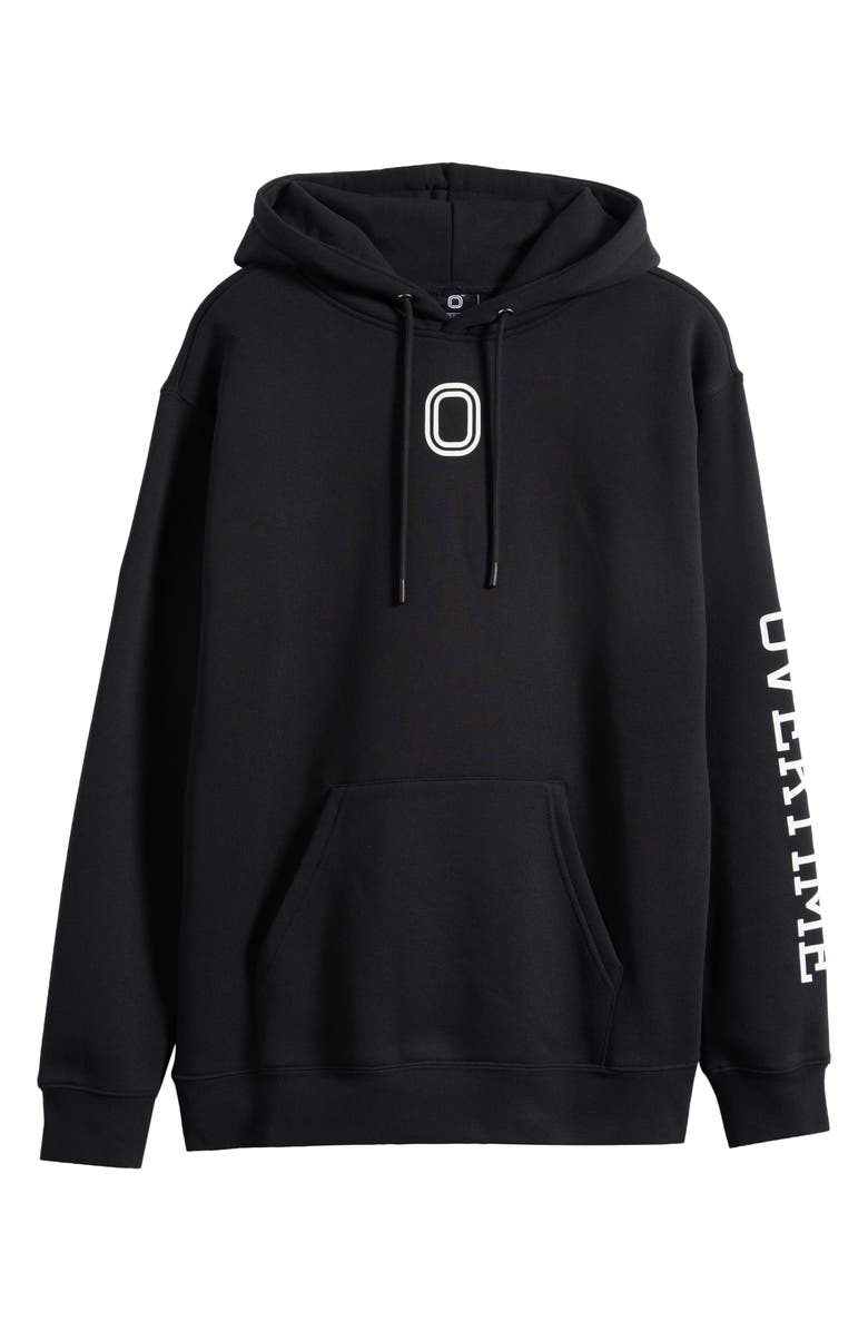 OVERTIME OT Classic Cotton Fleece Hoodie, Alternate, color, Black
