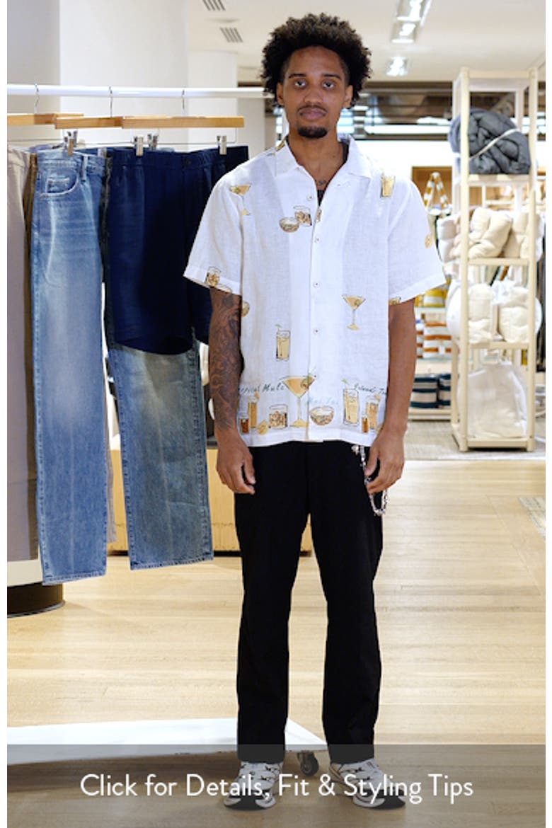 Mixers Short Sleeve Linen Button-Up Shirt video