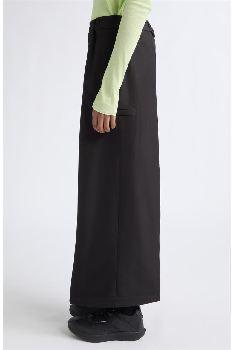 Tailored Pointy Hem Wide Leg Pants, Alternate, color, BLACK