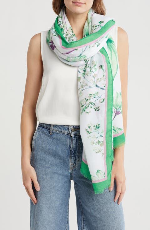 Flower Print Scarf