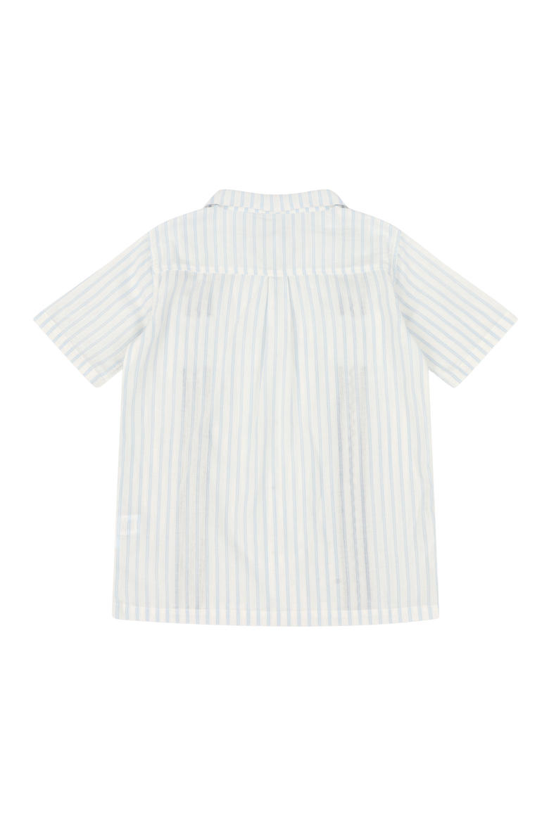 Boys Bordado Shirt, Alternate, color, Blue/White Stripes
