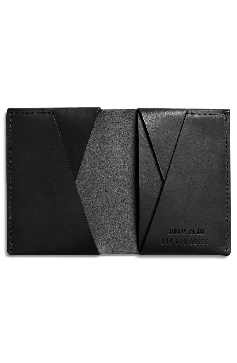 Shinola Utility Folded Leather Card Holder, Alternate, color,
