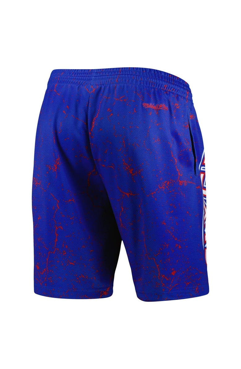 Mitchell & Ness Men's Mitchell & Ness Allen Iverson Royal Philadelphia 76ers Hardwood Classics Player Burst Shorts, Alternate, color, Royal
