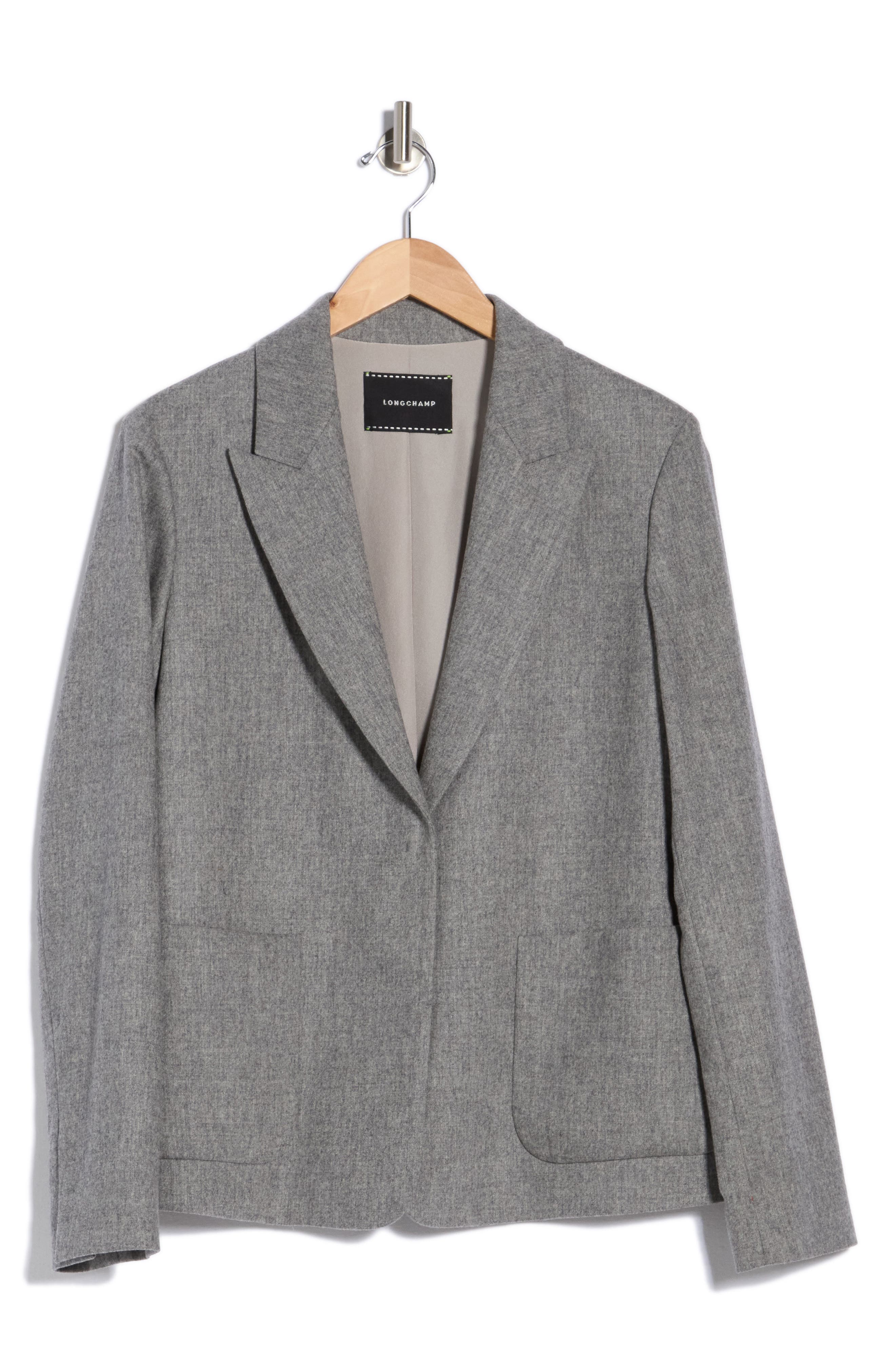 Stretch Wool Blend Jacket