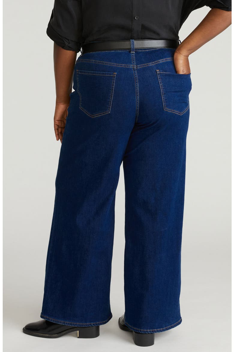 Roxy High Waist Relaxed Bootcut Jeans, Alternate, color, RIVER BLUE WASH
