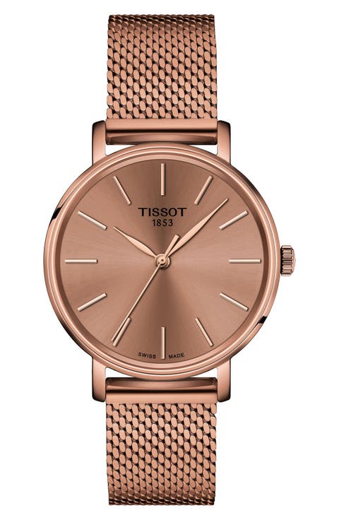 Everytime Desire Mesh Strap Watch, 34mm