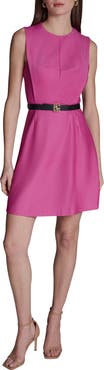 BCBG Sleeveless Belted Minidress