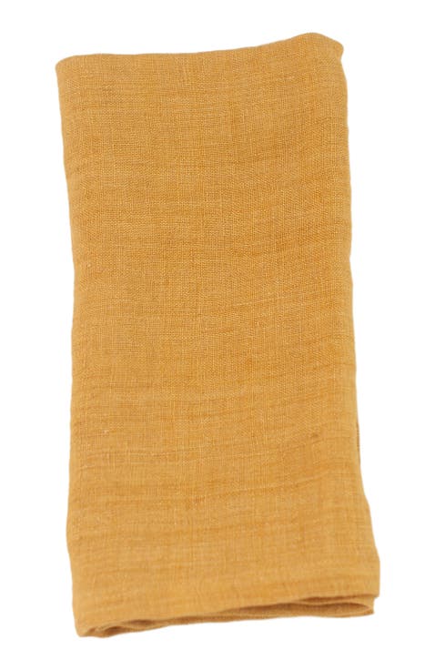 Stone Washed Linen Dinner Napkins - Set of 4