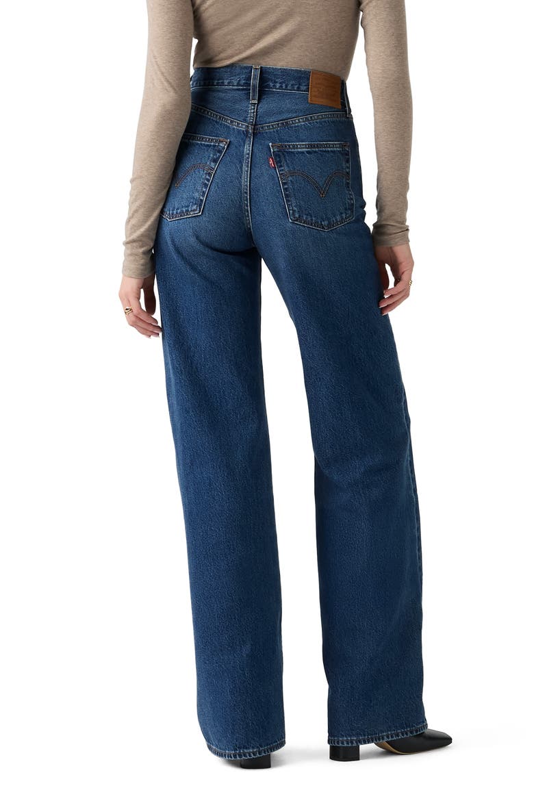 Ribcage High Waist Wide Leg Jeans, Alternate, color, MAYBE ANYWHERE