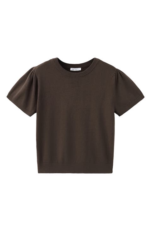 Short Sleeve Knit Sweater